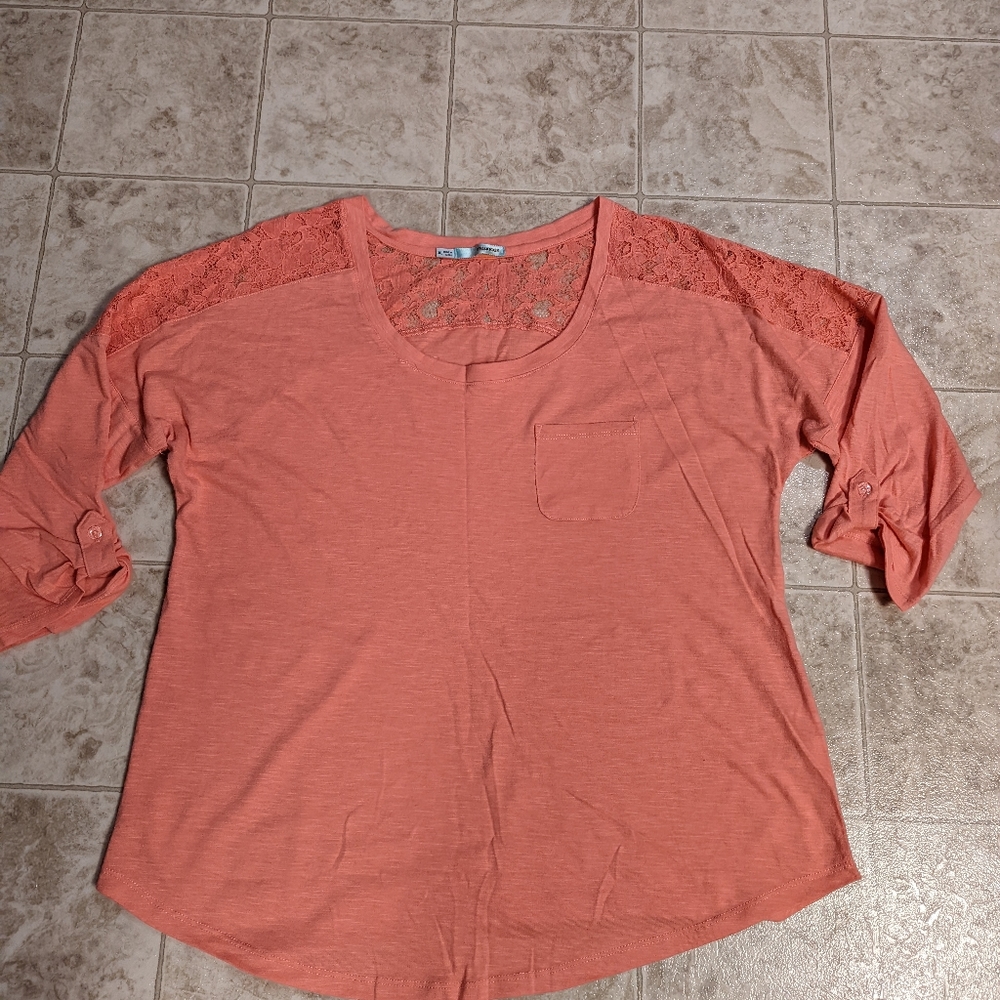 Maurices lace 3/4 sleeve top